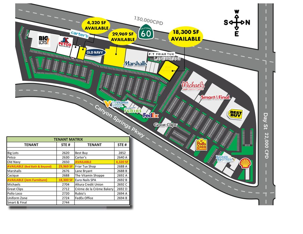 Canyon Springs Marketplace: 2620-2698 Canyon Springs Parkway, Riverside, CA 92507